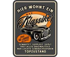 RAHMENLOS Deko Blechschild als Geschenk zum 60. Geburtstag - Ich Bin Nicht alt-Ich Bin EIN Klassiker