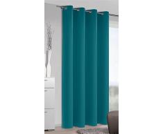 Homemaison Vorhang Occultant, einfarbig, Polyester, Öl, 245 x 140 cm