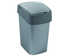 Abfallbehälter Flip Bin 25 Liter silber/anthrazit