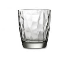 Bormioli Rocco 302260 Diamond Trasparente Whiskyglas, 390 ml, Glas, transparent, 6 Stück