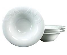 CreaTable 16692, Serie GOURMET, Geschirrset Salatteller 27cm 4 teilig