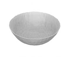 Alessi Joy Nummer 11 Schale, rund aus Stahl, epoxidharzlackiert, milky weiß