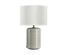 Pauleen Go for Glow Tischleuchte max. 20W Tischlampe für E27 Lampen Nachttischlampe Grün Beige 230V Keramik/Stoff ohne Leuchtmittel 48020