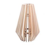 Rayher 62898505 Bastelset Lamellenlampe Stockholm, skandinavisches Design, aus Naturholz, FSC-zertifiziert, 24 x 24 x 35 cm, Lampenschirm für Stehlampe oder Hängelampe