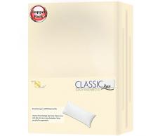 aqua-textil Classic Line SeitenschlÃ¤ferkissen Bezug 40 x 145 cm Natur Baumwolle Kissenbezug ReiÃverschluss