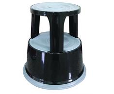 Q-Connect KF00633 Rollhocker aus Kunststoff schwarz