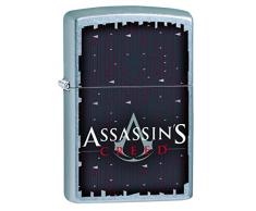 Zippo 16759 Assassins Creed - Street Chrome Feuerzeug, Chrom, Silber, 5.8 x 3.8 x 2.0 cm