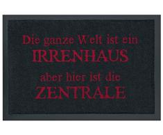 Rockbites Design 1012505110 Fußmatte, Polyamid, Schwarz, 40 x 60 cm