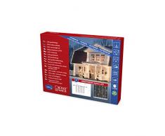 Konstsmide 4814-103 LED Hightech System Erweiterung / Lichtervorhang / für Außen (IP44) / 100 warm weiße Dioden / transparentes Kabel