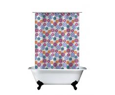 Martina Home Mykonos Duschvorhang, Mehrfarbig, 140 x 180 cm