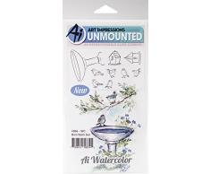 Art Impressions WC4966 Aquarell-Stempel, Motiv Vogeltränke