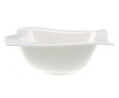 Villeroy & Boch - NewWave Bol, 600 ml, zeitgemäß servieren und genießen, Premium Porzellan, spülmaschinen-, mikrowellengeeignet, weiß