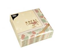 Papstar, 50 Servietten ROYAL Collection 1/4-Falz 40 cm x 40 cm Majestic Deer, #85654