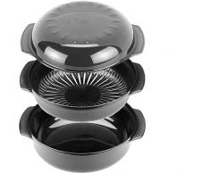 Wpro STM006 Dampfgarbehälter für die Mikrowelle (rund, 1,5 l) orange