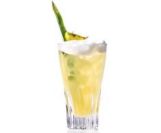 RCR 25716020006 Fluente Longdrink-und Wassergläser aus Kristall, 400 ml, 6er-Set, Glas, Klar