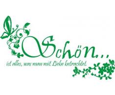 INDIGOS 4051719342024 Wandtattoo, Vinyl, grün, 60 x 10 x 10 cm