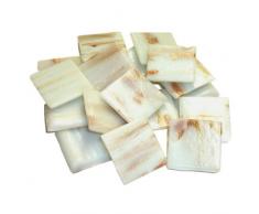 MosaixPro 20 x 20 x 4 mm 200 g 72 Goldline Glas Fliesen, weiß