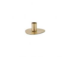 House Doctor Kerzenständer, rund, Messing-Finish, 5,5 x 5,5 cm