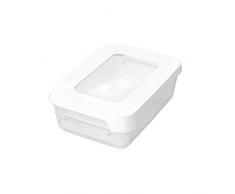 GASTROMAX Lunchbox 0,3 Liter transparent weiß Farbe One Size