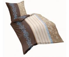 Kaeppel G-009205-86D1-VA97 Bettwäsche Celebrate, Feinbiber, 1x 80/80 + 1x 135/200 cm, Cappuccino