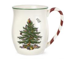 Portmeirion Home & Gifts Tasse mit Henkel Pfefferminzbecher, 4er Set, Keramik, Mehrfarbig, 9 x 9 x 11 cm, 4