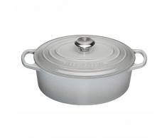 Le Creuset 21178315412430 Bräter Serie SIGNATURE, oval, perlgrau, 31cm