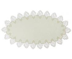 Plauener Spitze by Modespitze 3086M02_11_4580 Tischdecke Nizza, 45 cm x 80 cm, oval