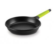 Fundix Castey 16 cm Bratpfanne aus Aluminiumguss Antihaftbeschichtung Induktion Abnehmbarer kiwifarbener Griff