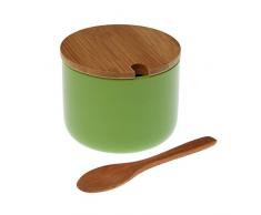Versa Zuckerdose Steingut, Keramik, Grün, 10 x 10 x 8.5 cm