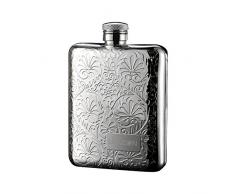 LANZON Flachmann mit Trichter, Alle 18/8 304 Lebensmittelqualität Edelstahl WhiskyFlasche Schnapsflasche für Starke Helle Spirituosen | 6 OZ Kapazität | in ein Geschenkverpackung Verpackt