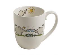 Otto by Ritzenhoff AG OW-0012 Kaffeebecher, Kaffeetasse, Motiv 3, Ottifanten, Otto Waalkes, Porzellan, 300 ml