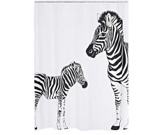 RIDDER 42311S-350 Duschvorhang Textil ca. 180x200 cm Zebra