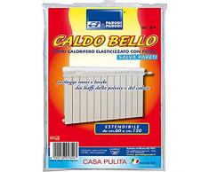 Parodi&Parodi Caldo Bello Wandschutz, Art. 354, Abdeckung für Heizkörper, dehnbar von 60 bis 120 cm, aus Baumwolle, Farbe: Elfenbein