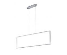 Trio Leuchten Azur 379910105 LED Pendelleuchte, 30 Watt, Aluminium Gebürstet, Switch Dimmer