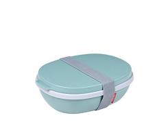 Mepal Nordic Green Lunchbox Ellipse Duo, Plastik, 22.5 x 17.5 x 7.5 cm