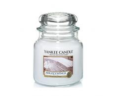 Yankee Candle mittelgroße Duftkerze im Glas, Angels Wings, Brenndauer bis zu 75 Stunden
