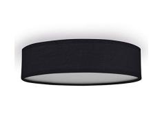 Smartwares 10.004.70 Deckenleuchte/ Textilschirm, 40 cm Ø, 3x E14, schwarz