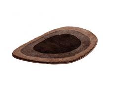 Grund Badteppich 100% Polyacryl, ultra soft, rutschfest, LAKE, WC-Vorlage o.A. 50x75 cm, braun
