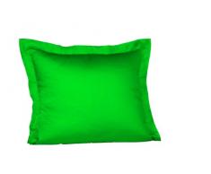 Fleuresse Colours 9100 Fb. 7048 Kissenbezug Uni mit Stehsaum, 35 x 40 cm, grasgrÃ¼n