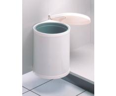 Hailo Compact-Box M, Einbau-Mülleimer aus Stahlblech/Kunststoff, 15 Liter, Deckel-Lift-System, einfache Montage, made in Germany, 3555-001