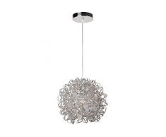 Lucide NOON - Pendelleuchten - Ã 34 cm - E27 - Chrom Matt