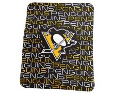 Logo Brands NHL Pittsburgh Penguins Classic 50 x 60 Fleecedecke, Schwarz, Einheitsgröße
