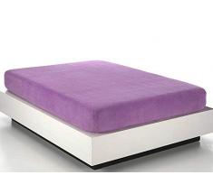 SABANALIA Spannbettlaken, Korallenrot Bett 135 cm Lila