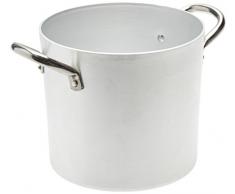 Pentole Agnelli Kochtopf Aluminium mit 2 Griffen, Edelstahl 16 cm