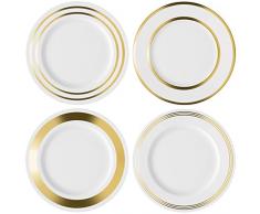 LSA International Deco Speiseteller ø28 cm Sortiert X 4, Gold