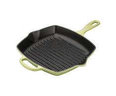 LE CREUSET Grillpfanne, Gusseisen, Grün,