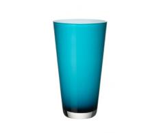 Villeroy & Boch Verso Kleine Vase Carribean Sea, 25 cm, Glas, Blau/Türkis
