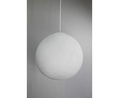 Cotton Ball Lights weiß 41cm Hängelampe einzeln, Baumwolle, 41 cm