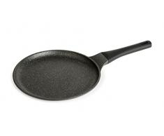 Zinel Designa 28 cm Crepe Pfanne mit Endura Extreme Nicht-Stick, Schwarz