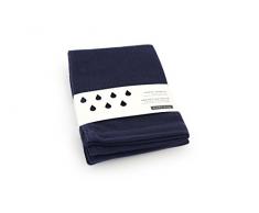 EKOBO 68920 Gästetuch, Bio Baumwolle, midnight blue, 30 x 50 cm, 2-Einheiten